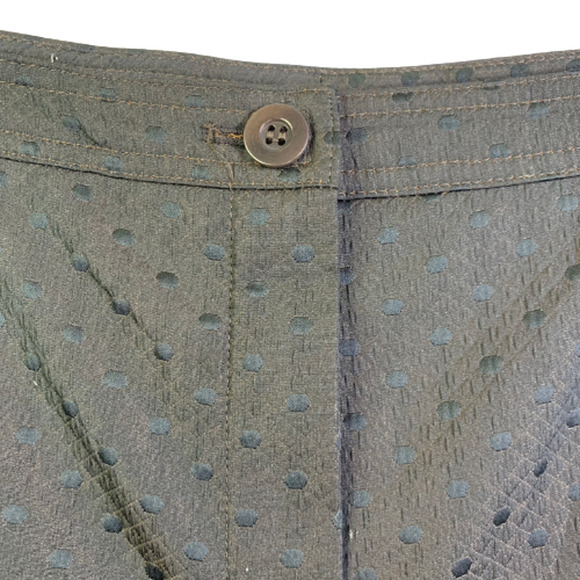 BERNARD ZINS Black Quilted Polka-Dot Trouser Pants - Picture 4 of 13